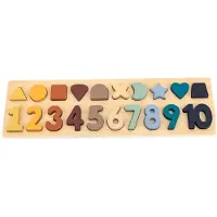 Magni Nummer Og Form Puslespil - Multi/patterned - 1.7X42.5X12.5CM