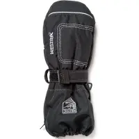 Hestra Baby Zip Long Mittens Kids Black/Black - 4