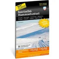 Saariselkä Hammastunturi Tyvek retkeilykartta, suomi