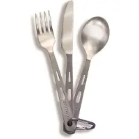 Optimus Titanium 3-piece Cutlery Set Titanium OneSize