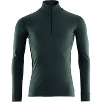Aclima WarmWool Mock Neck with Zip Man Green Gables Kerrasto yläosat S