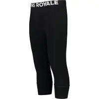 Mons Royale Merino Cascade Flex 3/4 Legging Kerrastohousut black Koko S