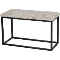 Skinnwille Palle Penkki 80x35 cm Sand/Black
