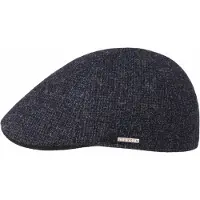 Stetson Texas Classic Wool Flat Cap Navy Lippalakit S