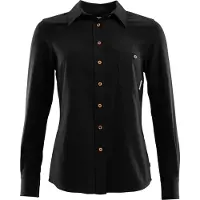 Aclima LeisureWool Woven Wool Shirt Woman Jet Black L