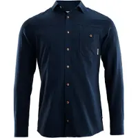 Aclima LeisureWool Woven Wool Shirt Man Navy Blazer Pitkähihaiset kauluspaidat M