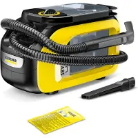 Kärcher SE 3-18 Compact akkukäyttöinen tekstiilipesuri (18 V, ilman akkua), musta/keltainen