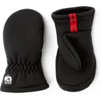 Hestra Kids' Fleece Liner - Mitt Black Retkeilykäsineet 3
