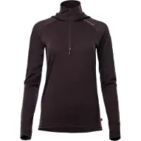 Aclima Women's LightWool 180 Hoodie Chocolate Plum Pitkähihaiset paidat S