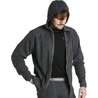 Termo Men's Full-Zip Hoodie Grey Melange Kerrasto yläosat S