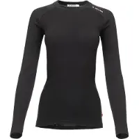 Aclima Women's WarmWool Crewneck Jet Black Kerrasto yläosat XXL