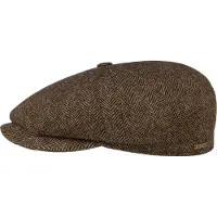 Stetson Men's Hatteras Wool Herringbone Brown Lippalakit L