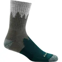 Darn Tough Men's Number 2 Micro Crew Midweight Hiking Sock Green Retkeilysukat XL (46-49.5)