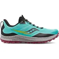 Saucony Women's Peregrine 12 Cool Mint/Acid Juoksukengät 37.5