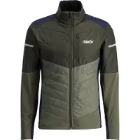 Swix Men's Dynamic Hybrid Insulated Jacket Olive/Dark Olive Urheilutakit vuorelliset S