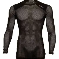 Aclima Men's WoolNet Light Crewneck Jet Black Kerrasto yläosat XS