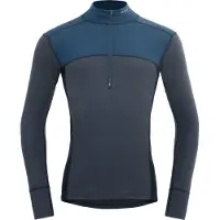 Devold Men's Lauparen Merino 190 Zip Neck Flood/Night/Ink Kerrasto yläosat XL