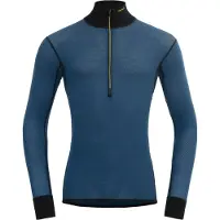 Devold Men's Wool Mesh 190 Zip Neck Flood/Caviar Kerrasto yläosat S