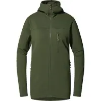 Haglöfs Women's Rosson Mid Hood Seaweed Green Välikerrospuserot XL