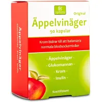 Svenska Nyform Äppelvinäger + krom 90 kapselia