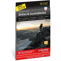 Calazo förlag Högalpin karta Áhkká & Sarektjåkkå 1:25.000 NoColour Kirjallisuus One Size