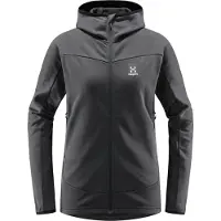 Haglöfs Women's Frost Mid Hood Magnetite Välikerrospuserot M