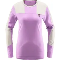 Haglöfs Natural Blend Tech Crew Neck Women Concrete/Purple Ice Kerrasto yläosat M