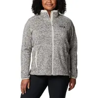 Columbia Women's Sweater Weather Full Zip Chalk Heather Pitkähihaiset paidat XS