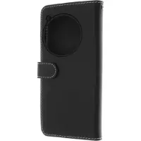 Insmat Exclusive Flip Case -lompakkokotelo, OnePlus 12R, musta