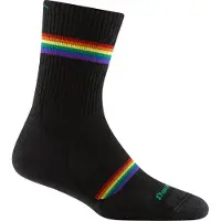 Darn Tough Women's Prism Micro Crew Lightweight Running Socks With Cushion Black Urheilusukat S