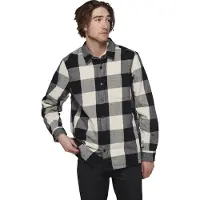 Black Diamond Men's Project Lined Flannel Black-Off White Plaid Pitkähihaiset kauluspaidat XL