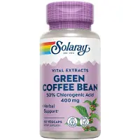 Solaray Green Bean Weight Control 400mg Kapselit Kahvi 60 Yksiköt