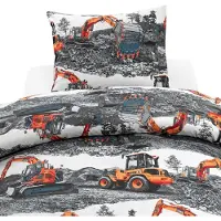 Borganas 2-Dels Set Maskiner Orange - Multi/patterned - 1ST 150X210CM