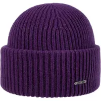 Stetson Classic Uni Wool Beanie Hat Blue/White Pipot One Size
