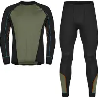 Urberg Men's Base Layer Set Black Beauty Kerrasto setit XXL
