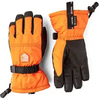 Hestra Gore-Tex Gauntlet Jr. - 5 Finger Orange - Orange - 10-11Y