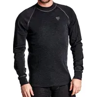 Termo Men's Wool Light Round Neck Ls Anthracite Melange Kerrasto yläosat S