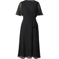 Ralph Lauren Belted Georgette Dress - Black - 34