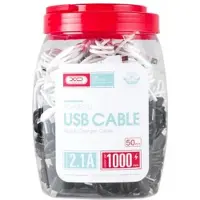 XO kaapeli NB103 USB - USB-C 1 0 m 2 1A musta 30kpl / valkoinen 20kpl