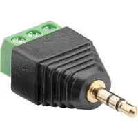 Pro Liittimien kenttä 3-napainen > 3,5 mm uros (3-napainen stereo)