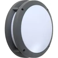 LINDBY Smart LED-ulkoseinävalaisin Liren CCT RGB Tuya WLAN , himmennettävä, Alumiini/harmaa/sinkki, Alumiini, Moderni
