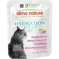 Almo nature 24x50g HFC Hydration Help lohifilee lohiliemessä kissan märkäruoka