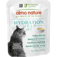 Almo Nature 24x50g HFC Hydration Help tonnikalafilee tonnikalaliemessä kissan märkäruoka