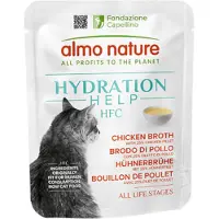 Almo Nature 24x50g HFC Hydration Help kanafilee kanaliemessä kissan märkäruoka