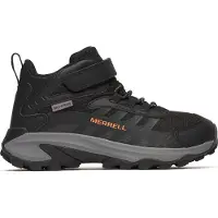 Merrell Kids' Moab Speed Mid 2 A/C Waterproof Black Vaelluskengät 31