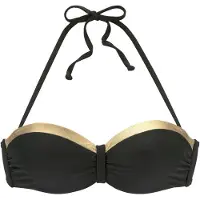 LASCANA Bikinitoppi 'Elodie' kulta / musta