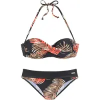 LASCANA Bikini beige / oranssi / musta / valkoinen