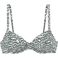 LASCANA Bikinitoppi oliivi / valkoinen