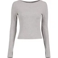 Aim'n Ease Ribbed Long Sleeve Top - Grey - XL