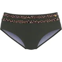 LASCANA Bikinihousut 'Adelin' nude / umbra / tummanvihreä / musta